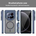 For Xiaomi 15 Ultra Fan Dun Series TPU Hybrid PC Frosted Magsafe Phone Case(Blue) - 2