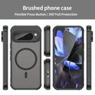 For Google Pixel 9 Pro Fan Dun Series TPU Hybrid PC Frosted Magsafe Phone Case(Black) - 2