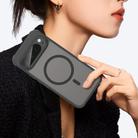 For Google Pixel 9 Pro Fan Dun Series TPU Hybrid PC Frosted Magsafe Phone Case(Black) - 3
