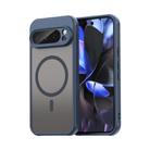 For Google Pixel 9 Pro Fan Dun Series TPU Hybrid PC Frosted Magsafe Phone Case(Blue) - 1