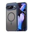 For Google Pixel 10 Pro Fan Dun Series TPU Hybrid PC Frosted Magsafe Phone Case(Blue) - 1
