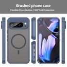 For Google Pixel 10 Pro Fan Dun Series TPU Hybrid PC Frosted Magsafe Phone Case(Blue) - 2