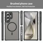 For Samsung Galaxy S25 Ultra 5G Fan Dun Series TPU Hybrid PC Frosted Magsafe Phone Case(Black) - 2