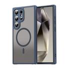 For Samsung Galaxy S25 Ultra 5G Fan Dun Series TPU Hybrid PC Frosted Magsafe Phone Case(Blue) - 1
