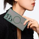 For Samsung Galaxy S25 Ultra 5G Fan Dun Series TPU Hybrid PC Frosted Magsafe Phone Case(Green) - 3