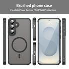 For Samsung Galaxy S25+ 5G Fan Dun Series TPU Hybrid PC Frosted Magsafe Phone Case(Black) - 2