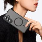 For Samsung Galaxy S25+ 5G Fan Dun Series TPU Hybrid PC Frosted Magsafe Phone Case(Black) - 3