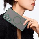 For Samsung Galaxy S25+ 5G Fan Dun Series TPU Hybrid PC Frosted Magsafe Phone Case(Green) - 3