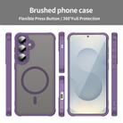 For Samsung Galaxy S25+ 5G Fan Dun Series TPU Hybrid PC Frosted Magsafe Phone Case(Purple) - 2