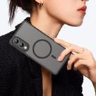 For Samsung Galaxy S25 Edge 5G Fan Dun Series TPU Hybrid PC Frosted Magsafe Phone Case(Black) - 3