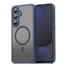 For Samsung Galaxy S24 FE 5G Fan Dun Series TPU Hybrid PC Frosted Magsafe Phone Case(Blue) - 1