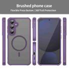 For Samsung Galaxy S24 FE 5G Fan Dun Series TPU Hybrid PC Frosted Magsafe Phone Case(Purple) - 2