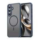 For Samsung Galaxy S25 FE 5G Fan Dun Series TPU Hybrid PC Frosted Magsafe Phone Case(Blue) - 1