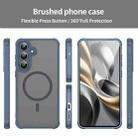 For Samsung Galaxy S25 FE 5G Fan Dun Series TPU Hybrid PC Frosted Magsafe Phone Case(Blue) - 2