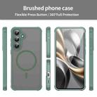 For Samsung Galaxy S25 FE 5G Fan Dun Series TPU Hybrid PC Frosted Magsafe Phone Case(Green) - 2