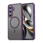 For Samsung Galaxy S25 FE 5G Fan Dun Series TPU Hybrid PC Frosted Magsafe Phone Case(Purple) - 1