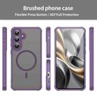 For Samsung Galaxy S25 FE 5G Fan Dun Series TPU Hybrid PC Frosted Magsafe Phone Case(Purple) - 2