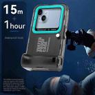RedPepper 4th Generation Diving Protective Case for iPhone, Waterproof depth: 15m(Black Blue) - 3