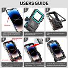 RedPepper 4th Generation Diving Protective Case for iPhone, Waterproof depth: 15m(Black Blue) - 4