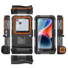 RedPepper 4th Generation Diving Protective Case for iPhone, Waterproof depth: 15m(Black Orange) - 2