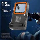 RedPepper 4th Generation Diving Protective Case for iPhone, Waterproof depth: 15m(Black Orange) - 3