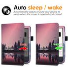 For Pocketbook PB616 Hand Rest Holder Painting Leather Smart Tablet Case(Night) - 2