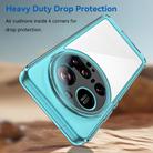 For Xiaomi 15 Ultra Colorful Series Acrylic Hybrid TPU Phone Case(Transparent Blue) - 3