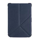 For Pocketbook B606 628 633 632 627 616 Cross Texture Deformation TPU Leather Smart Tablet Case(Dark Blue) - 2