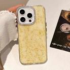 For iPhone 12 Diamond Frame Glitter PC Hybrid TPU Phone Case(Yellow) - 2