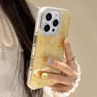 For iPhone 11 Diamond Frame Glitter PC Hybrid TPU Phone Case(Yellow) - 3