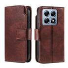 For Xiaomi 14T Tri-Fold 9-Card Wallets Leather Phone Case(Brown) - 2