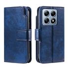 For Xiaomi 14T Tri-Fold 9-Card Wallets Leather Phone Case(Blue) - 2