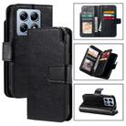 For Xiaomi 14T Tri-Fold 9-Card Wallets Leather Phone Case(Black) - 1