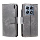 For Xiaomi 14T Pro Tri-Fold 9-Card Wallets Leather Phone Case(Grey) - 2