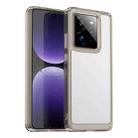 For Realme GT 7 Pro Colorful Series Acrylic Hybrid TPU Phone Case(Transparent Grey) - 1