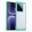For Realme GT 7 Pro Colorful Series Acrylic Hybrid TPU Phone Case(Transparent Blue) - 1