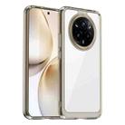 For Realme 14 Pro+ Colorful Series Acrylic Hybrid TPU Phone Case(Transparent Grey) - 1