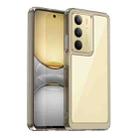 For Realme 14x India Colorful Series Acrylic Hybrid TPU Phone Case(Transparent Grey) - 1