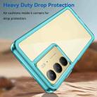 For Realme 14x India Colorful Series Acrylic Hybrid TPU Phone Case(Transparent Blue) - 3