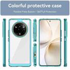For Realme 14 Pro Colorful Series Acrylic Hybrid TPU Phone Case(Transparent Blue) - 2