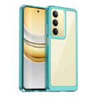 For Realme C75x Colorful Series Acrylic Hybrid TPU Phone Case(Transparent Blue) - 1