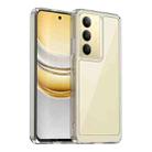 For Realme C75x Colorful Series Acrylic Hybrid TPU Phone Case(Transparent) - 1
