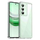 For Realme 14x Colorful Series Acrylic Hybrid TPU Phone Case(Transparent) - 1