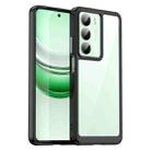 For Realme V70 Colorful Series Acrylic Hybrid TPU Phone Case(Black) - 1