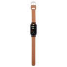 For Xiaomi Smart Band 9 PC Case Integrated Microfiber Leather Watch Band(Black+Brown) - 3
