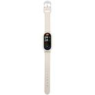 For Xiaomi Smart Band 9 PC Case Integrated Microfiber Leather Watch Band(Beige+Beige White) - 3