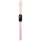 For Xiaomi Smart Band 9 PC Case Integrated Microfiber Leather Watch Band(Transparent+Pink) - 3