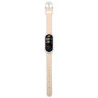 For Xiaomi Smart Band 9 PC Case Integrated Microfiber Leather Watch Band(Transparent+Retro White) - 3