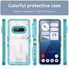 For Nothing Phone 3a Colorful Series Acrylic Hybrid TPU Phone Case(Transparent Blue) - 2