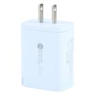 AR-PD12 65W QC3.0 USB and USB-C / Type-C PD Quick Charger, US Plug(Blue) - 2